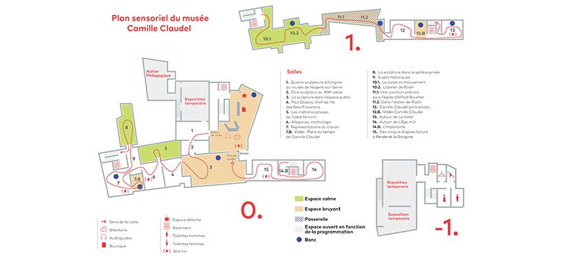 Carte sensorielle du Musée Camille Claudel