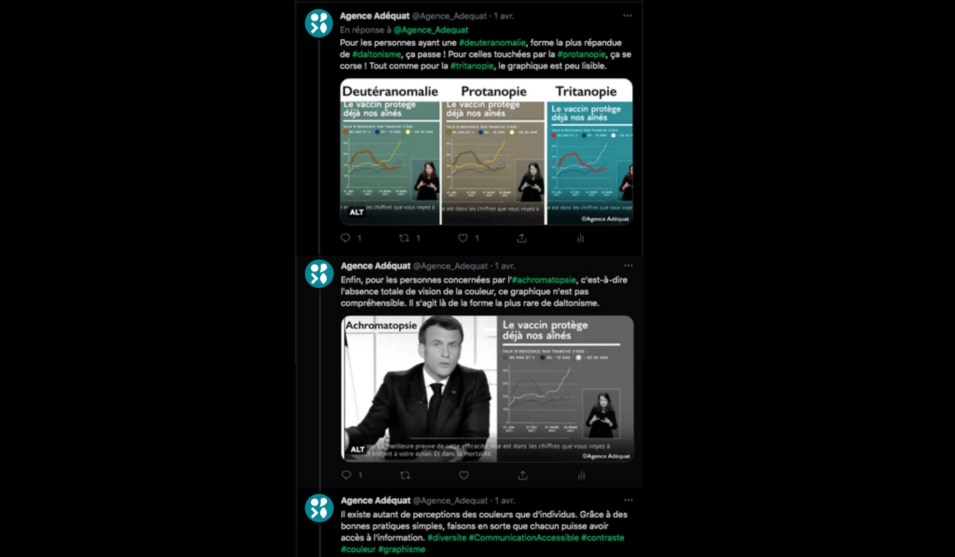 Exemple d'un thread de l'Agence Adéquat - Atipy