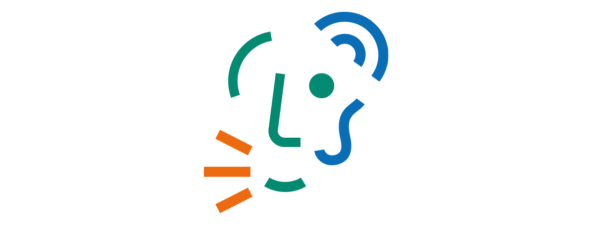 Logo France Assos Santé CVS représentant un visage stylisé avec oreille bleue et traits orange et verts